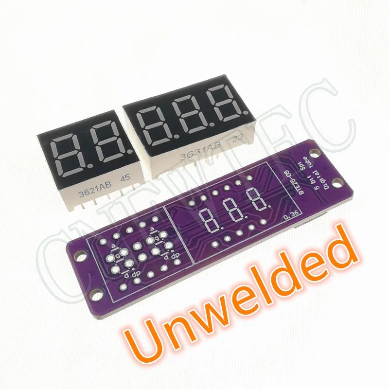MAX7219 0,36-calowy 5-bitowy cyfrowy wyświetlacz LED 7-segmentowy moduł 6 kolorów dostępny dla Arduino STM32 STC AVR ESP32 Nieprzeszczepiony — zdjęcie produktu 2
