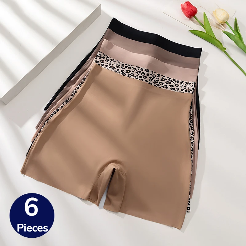 

Женские трусы WarmSteps, 6 шт., с высокой талией, утягивающие живот, модные сексуальные трусики-боксеры, дышащие, удобные, распродажа