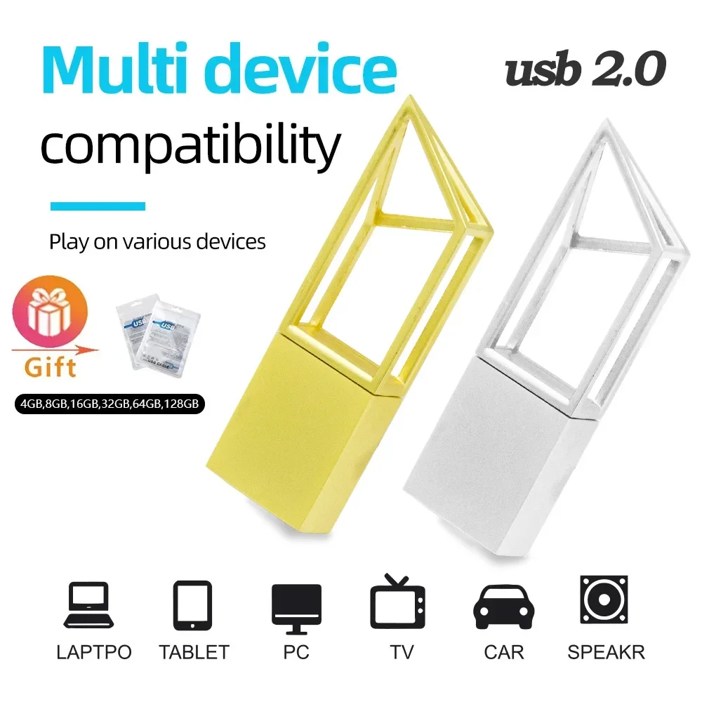 Usb Flash Drive tahan air, baru 4GB 8GB 16GB 32GB 64GB 128GB pena Drive memori usb 2.0 hadiah kreatif U disk