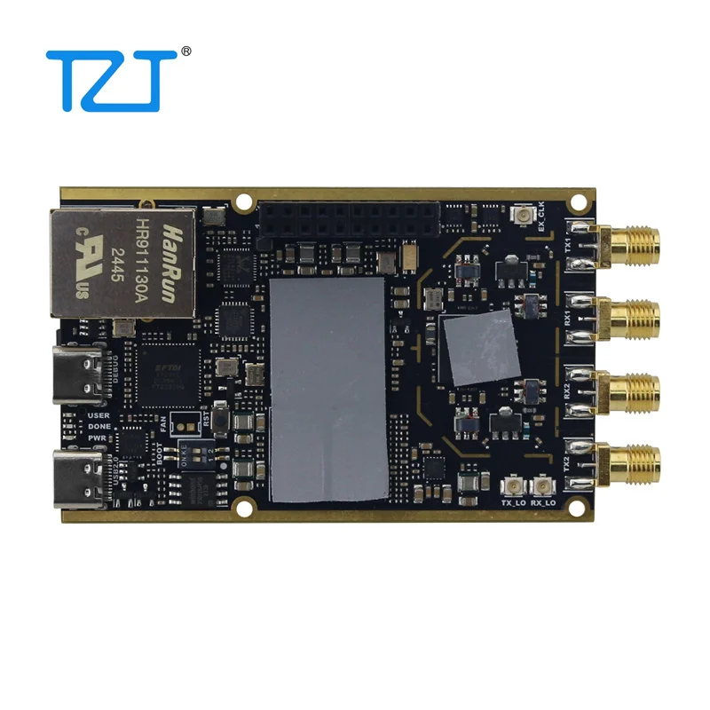 TZT 70MHz-6GHz Zynq7020+AD9363 SDR Software Defined Radio Development Board with CNC Shell for Pluto SDR MATLAB