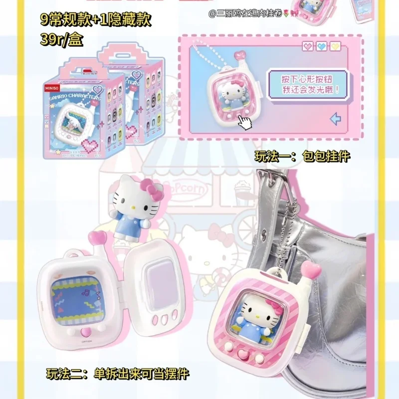 ของแท้ Miniso Sanrio Pocket Elf จี้ Series กล่องตาบอด Hellokitty Melody อะนิเมะรูปตกแต่งคอลเลกชันที่กําหนดเองของขวัญ