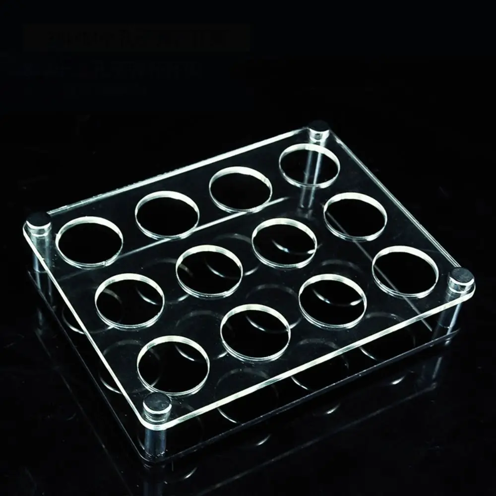 

Transparent Acrylic Cup Holder 32/38mm Round Hole Shot Glasses Holder Save Space Multi-slots Cup Serving Tray Champagne