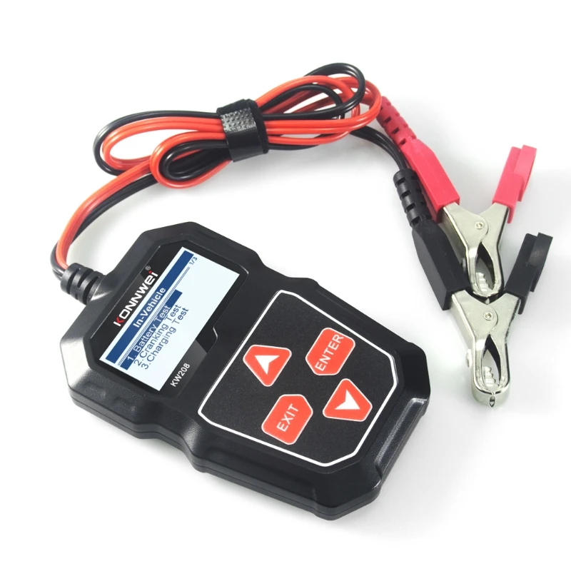 

Handheld Car Battery Tester Automotive 100-2000 CCA Battery Load Tester Auto Cranking & Charging System Test Scan Tool