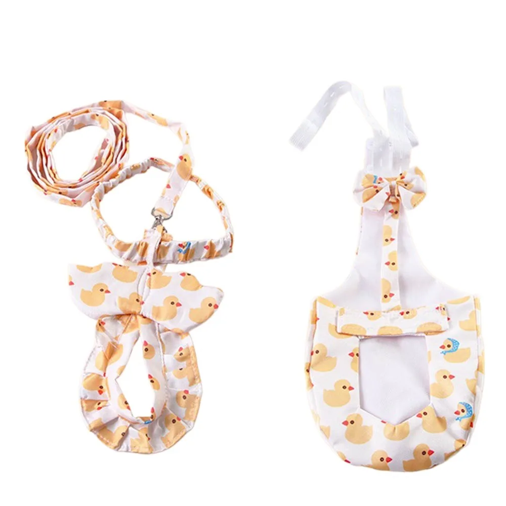 

Cute Pet Duck Diaper Wearable Reusable Goose Breast Strap Reduce Odor Adjustable Chicken Diapers Nappy Cloth