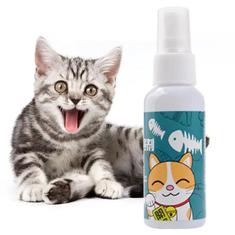 50ml Indoor Cats Catnip Spray Healthy Ingredients Catnip Spray Natural Plant Extraction Cat Training Tools Supplies Pet Products