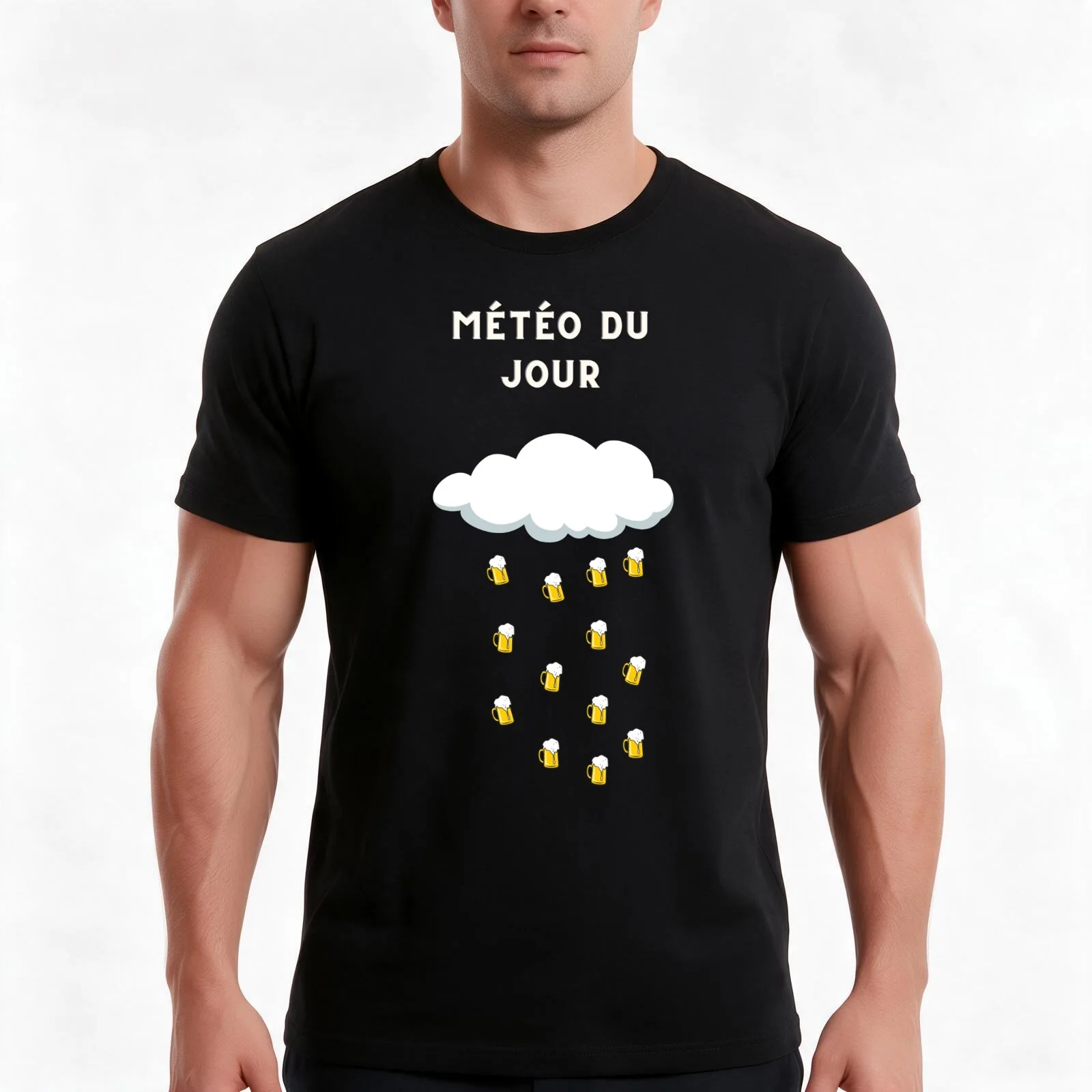 Weather forecast alcohol T-Shirt, Summer Casual Cotton Tee, Oversized Streetwear Tops, Vintage Graphic Print, Unisex Men Women