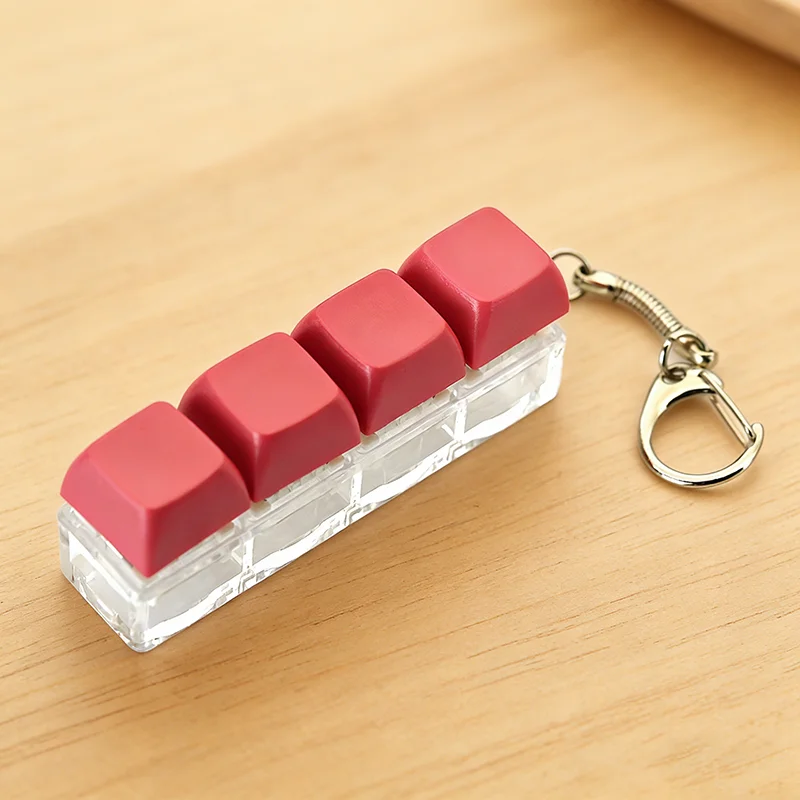 Creative 7 Colors Pop It Fidget Keychain, Unisex Bag Pendant