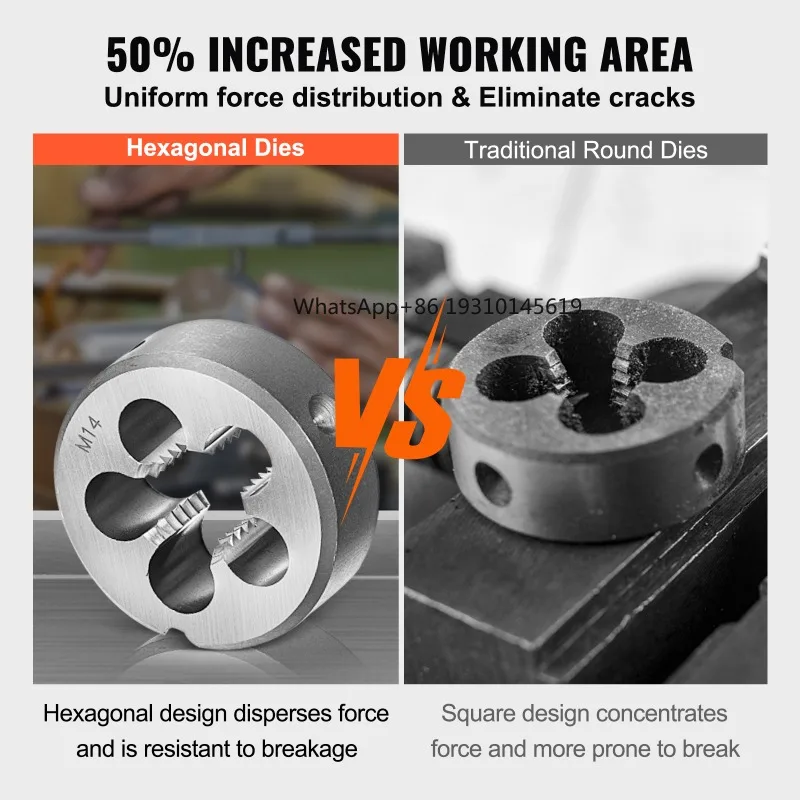 

【From China】SucceBuy 116-Piece Tap And Die Set Include Metric And SAE Size Bearing Steel Taps And Dies Essential Threading Tool