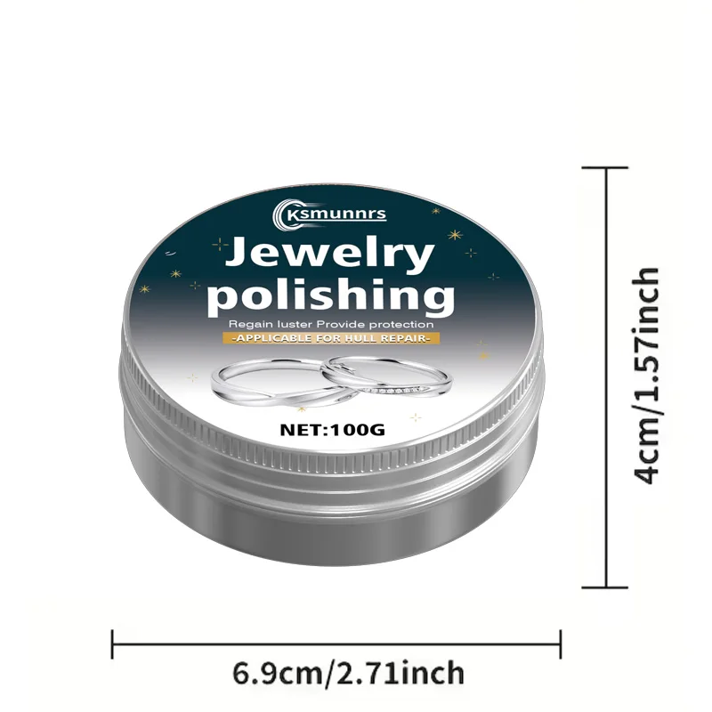 Premium Jewelry Polishing Compound Black  Safe for Gold/Silver Restores Shine Easy Application for Rings And Jewelry