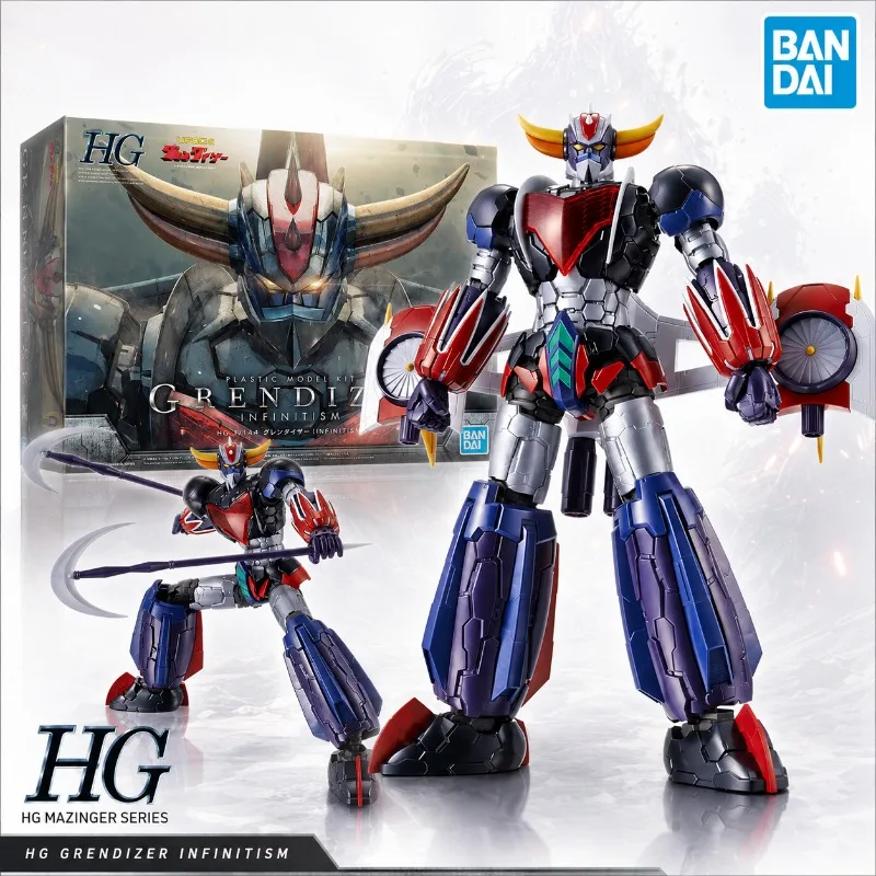 Оригинальный пластиковый конструктор Bandai HG 1/144 Grendizer Infinitism UFO Robot Grendizer, аниме-меха, подвижные суставы, коллекционная фигурка