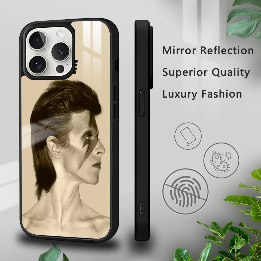 David Bowies Phone Case For iPhone 16 15 14 13 12 11 Pro Xs Max Mini Plus Celulares Hard Funda