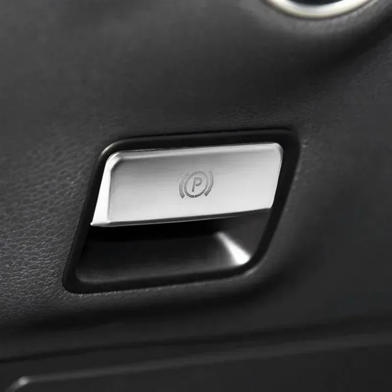 جديد 1 قطعة فرملة اليد وقوف السيارات التبديل الإصدار رافعة P غطاء أزرار لمرسيدس A B S الفئة GLA CLA ML GL GLE #5