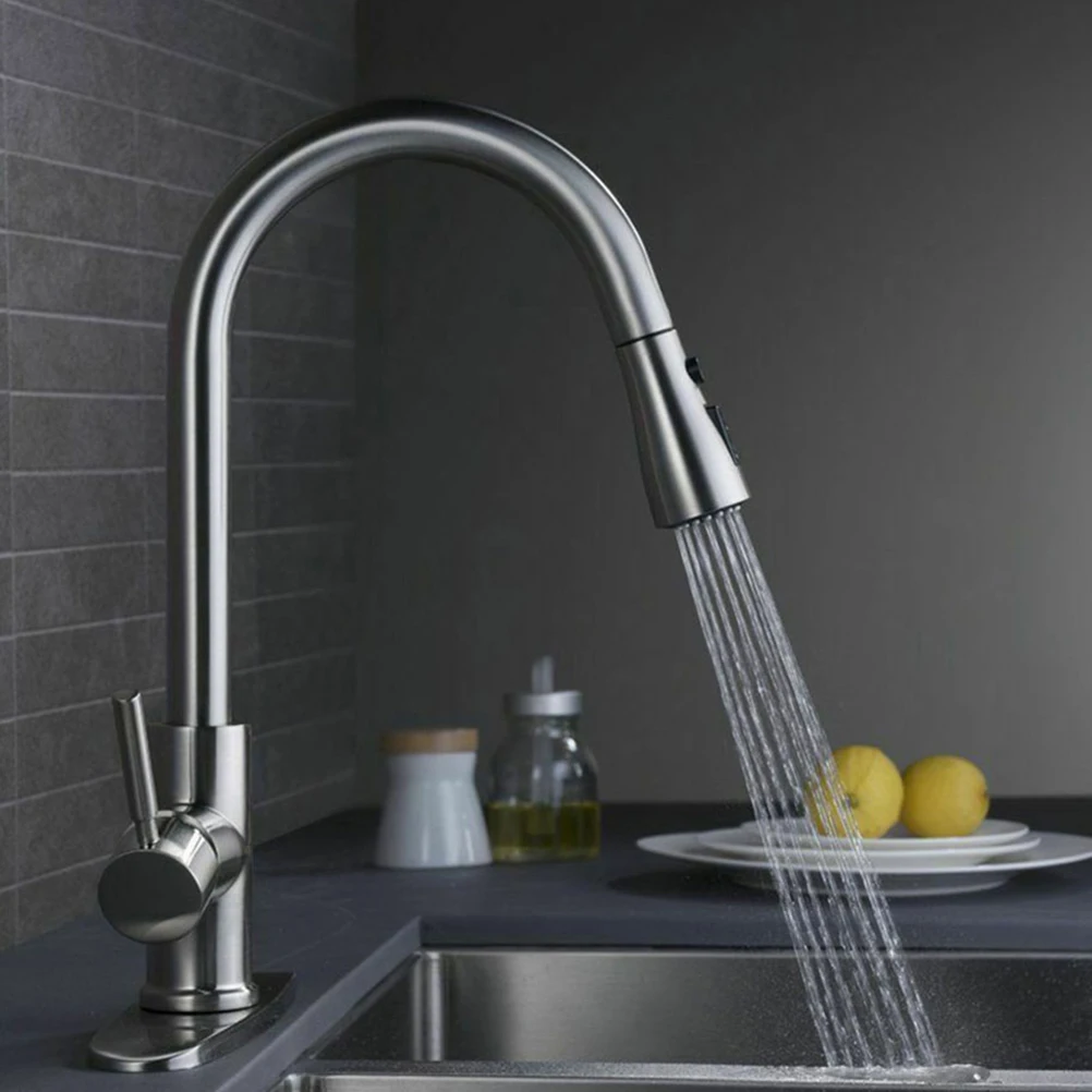 

Stainless Steel Plate Kitchen Sink Hole Cover Bathroom Faucet Panel Decorative Rust Resistant Water Leakage Protection Home Sink