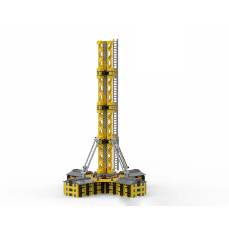 

MOC-24441 New City Tower Crane Base Building Block Model 688 Parts Creative Boys Children's Birthday Christmas Toy Gift