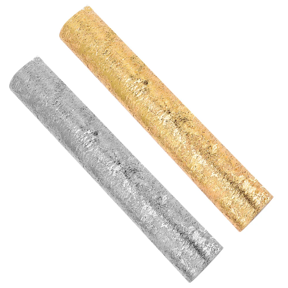 

2Pcs Tulle Table Runner Decorative Tablecloth for Wedding Dining Room Party Gold Centerpieces Elegant Table Decoration Holiday