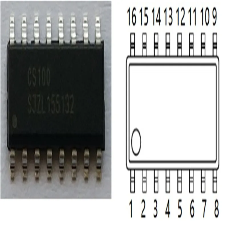 Chip Jarak Ultrasonik CS100 Menggantikan Tegangan Lebar Kelas Industri HC-SR04 3~5.5V