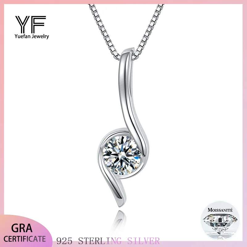 

S925 Silver Moissanite Cupid's Arrow Pendants 1CT Certified Hip Hop Style Jewelry Personalized rings Valentine's Day Gift