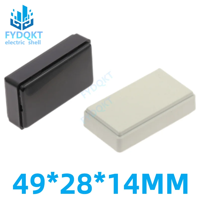 1pcs PCB Plastic Box Black Enclosure Electronic Project Case DIY 49x28x14mm Wire Junction Boxes