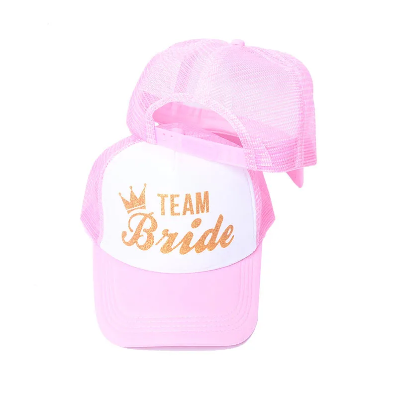 Wedding Decoration Bride Team Bride To Be Baseball Cap Bridal Shower Hen Night Party Decoration Bachelorette Party Supplies