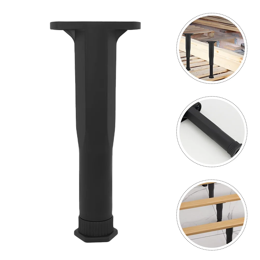 

4 Pcs Bed Frame Support Legs Table Bracket Replacement Part Practical Furniture Steel Plastic Height Extenders