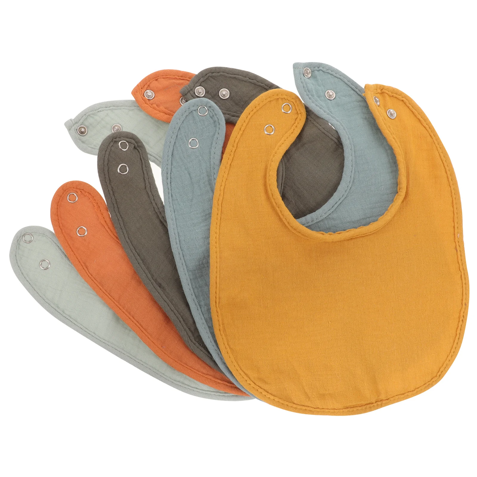 

5 шт., хлопковые детские нагрудники, мягкие, приятные для кожи, слюнявчики для малышей, нагрудники для прорезывания зубов для мальчиков и девочек, полезный подарок, детский нагрудник