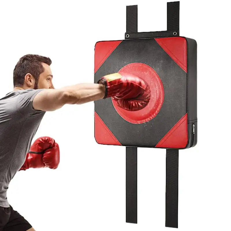 Boxing Wall Mat Wall Focus Target Foam Punch Wall Focus Target Pad Sports Shield Blocking Pad PU Leather Elastic Sponge Bag