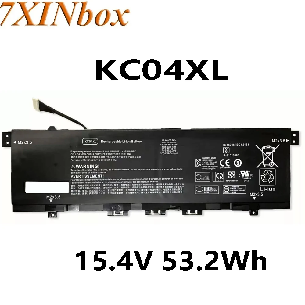 7XINbox  KC04XL 15.4V 53.2Wh original laptop battery for HP ENVY 13 x360 PC 13 13-ah0001la HSTNN-DB8P L08544-2B1 L08496-855