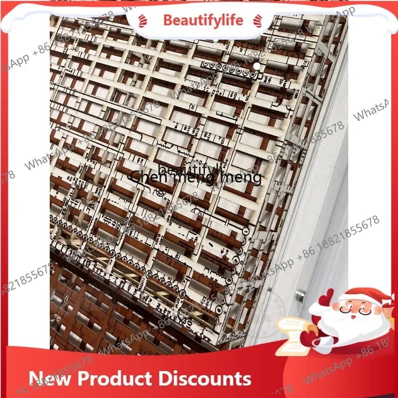 03 Physical installation acrylic painting creative entrance designer hanging painting three-dimensional abstract office model