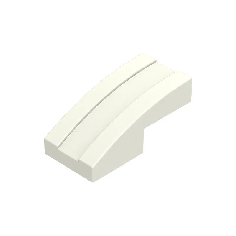 MOC 10 Stück Bausteine 11477W Spezielle Schrägplatte Gebogen 2x1 x 2/3 Bauklötze Set Haus Schloss Linien Partikel Spielzeug Kindergeschenke