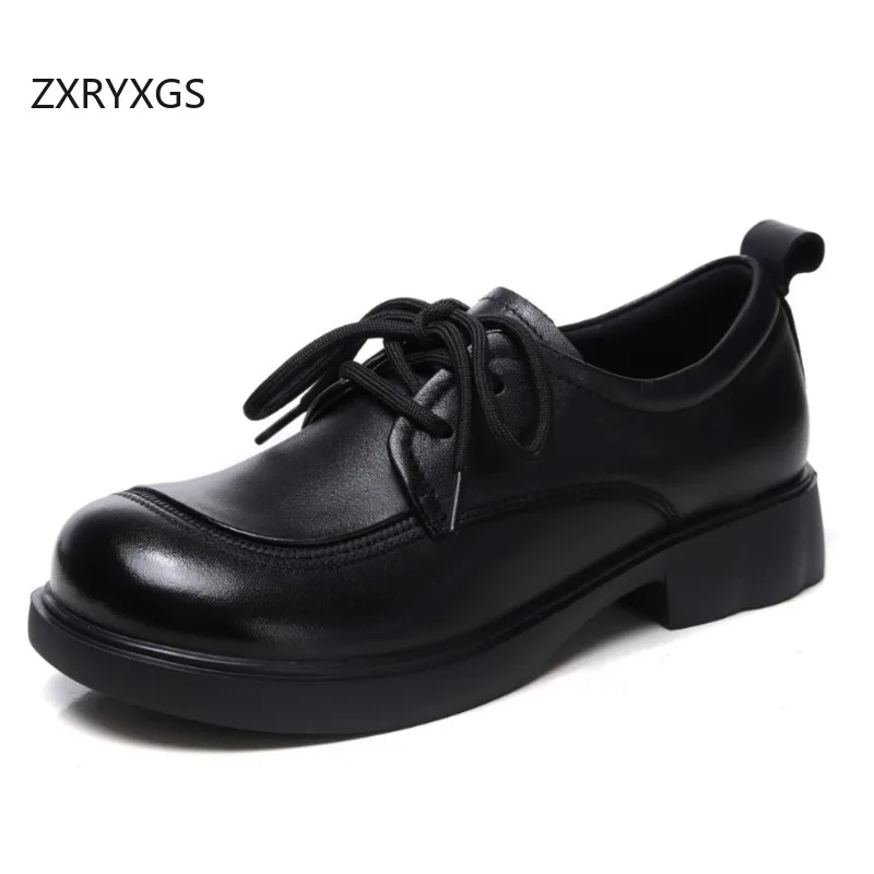 zxryxgs-top-layer-cowhide-black-shoes-temperament-elegant-comfortable-flat-shoes-2026-autumn-lace-up-women's-flats-trendy-shoes