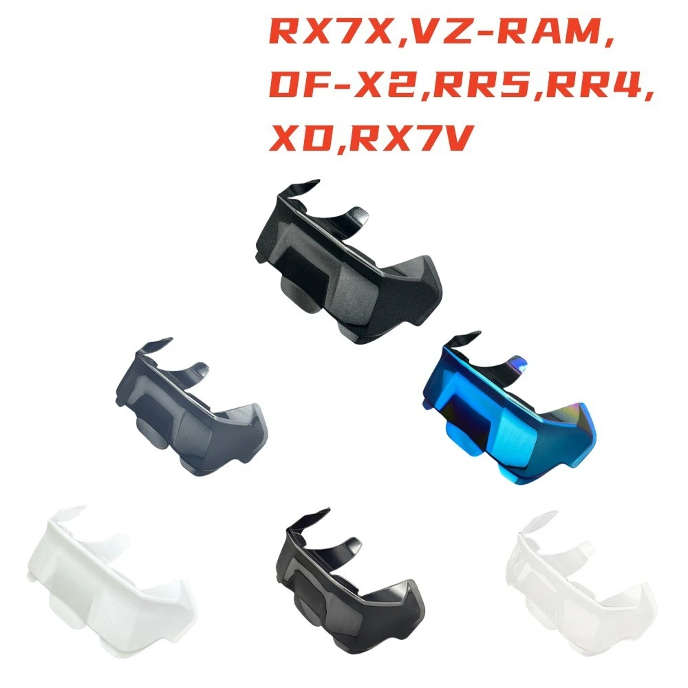 Helmet Rear Spoiler Compatible with RX7X VZ‑RAM DF‑X2 RR5 RR4 XD RX7V,Replacement Spoiler Motorcycle Helmet Accessories