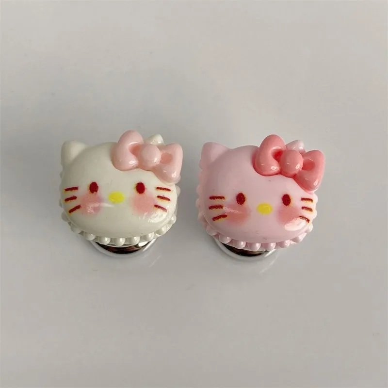 NEW Hello Kitty Kawaii Cute Anime Cartoon Toilet Press Button Long Manicure Nail Auxiliary Artifact Universal Water Tank Small