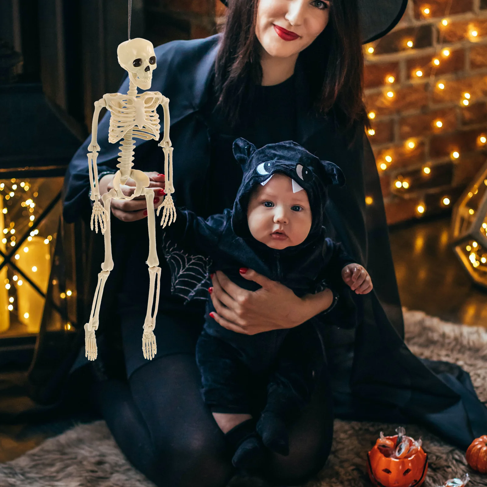 

Halloween Decorative Model Full Body White Creepy Craft High Quality Realistic Spooky Atmosphere Reusable Scene Layout