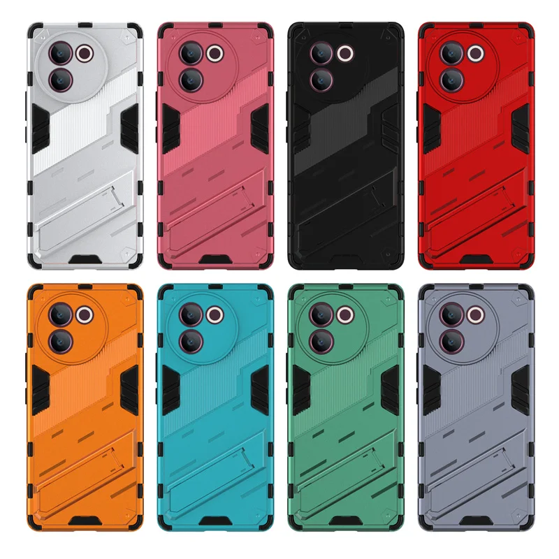 Holder Case For Vivo V40 Lite Cover For Vivo V40 Lite Capas Shockproof Kickstand Back Holder Cover For Vivo V40 Lite 5G Fundas