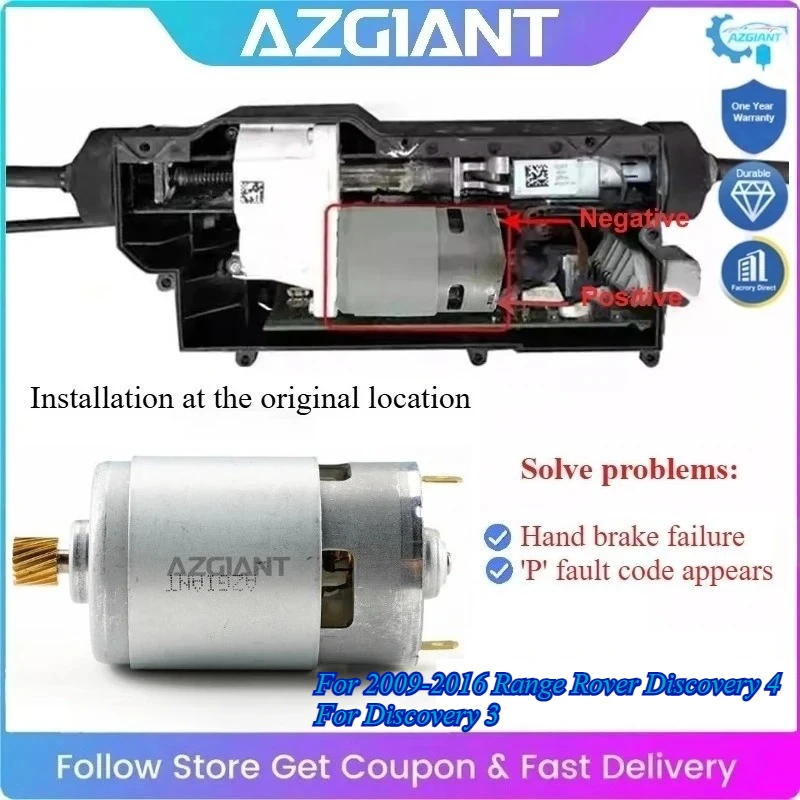 

AZGIANT Electronic Parking Brake Actuator Handbrake Module Servo Motor for Range Rover Discovery 3 4 Replace Safe Driving