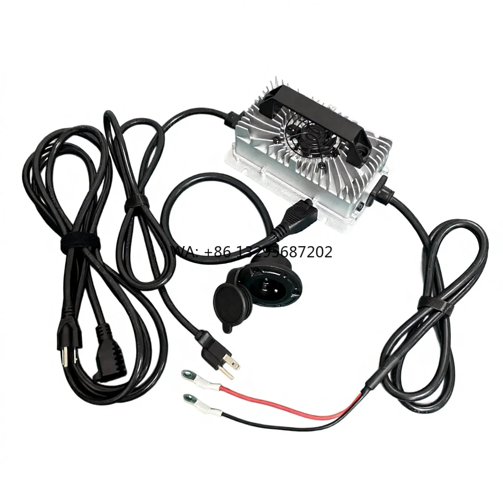 

New Trend 36V 15A Golf Cart Lithium Battery Charger With AC Charging Port Extension Cord