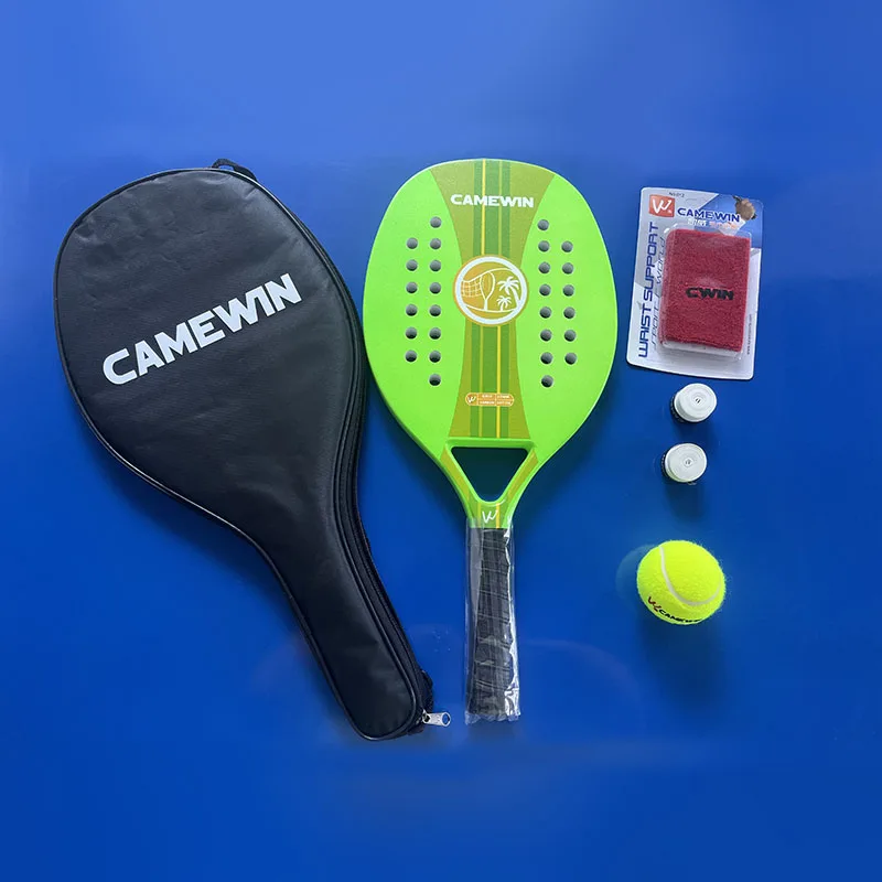 Ракетка для пляжного тенниса CAMEWIN 50% Carbon — высококачественный внутренний сердечник из пенопласта EVA с бесплатной защитной сумкой для игр на открытом воздухе Ракетка для пляжного тенниса CAMEWIN 50% Carbon — высококачественный внутренний сердечник из пенопласта EVA с бесплатной защитной сумкой для игр на открытом воздухе