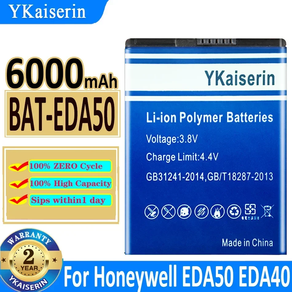 

YKaiserin Replacement Battery BAT-EDA50 For Honeywell EDA50 EDA50hc Scanpal EDA40 EDA50K Battery 6000mAh Batteries + Track Code