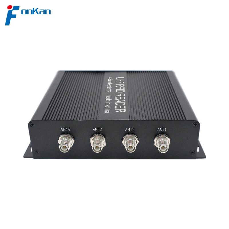 

FONKAN Long range 860-960MHz Impinj E710 Fixed uhf Reader RFID 4-channel port antenna Reader with RS232 RS485 RJ45 WG free sdk