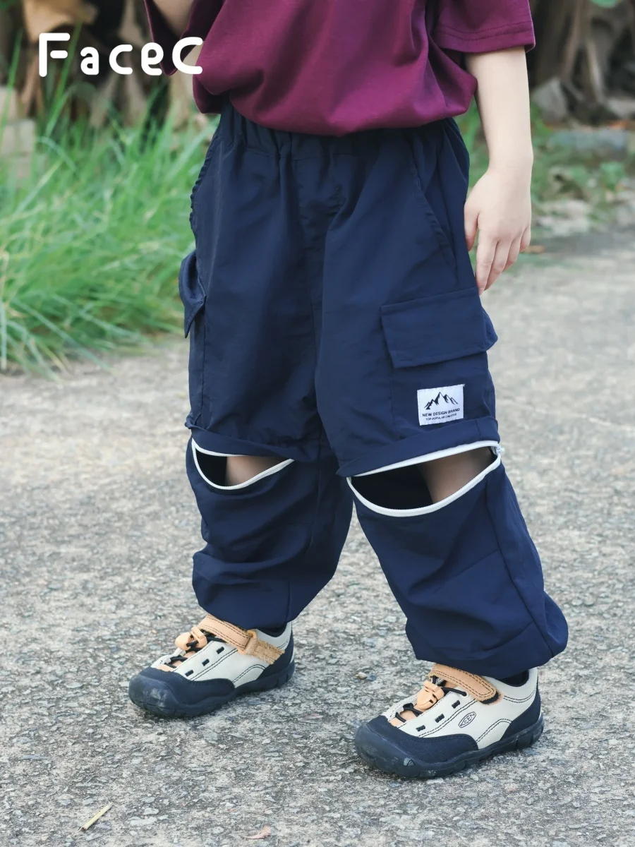 detachable-children's-outdoor-quick-dry-cargo-pants-summer-new-style-facec-mountain-series-camping-style-girls-workwear-trousers