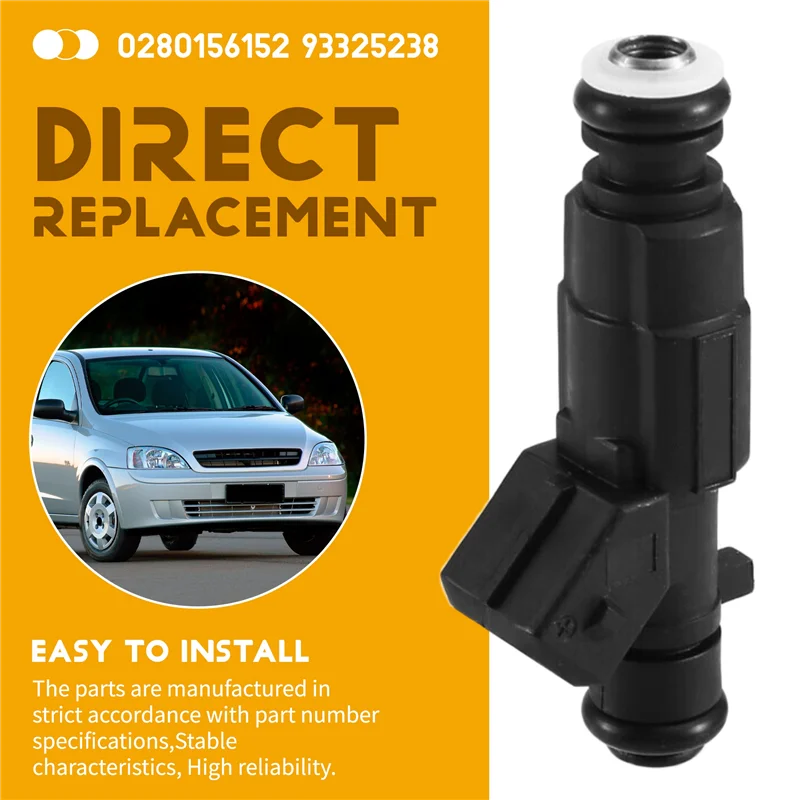 ABQB-Car For GM CORSA/MERIVA 2004-2009 1.8 Fuel Injector Nozzle 0280156152 For Fiat Stilo 1.8 8V 2002 93325238 4PCS