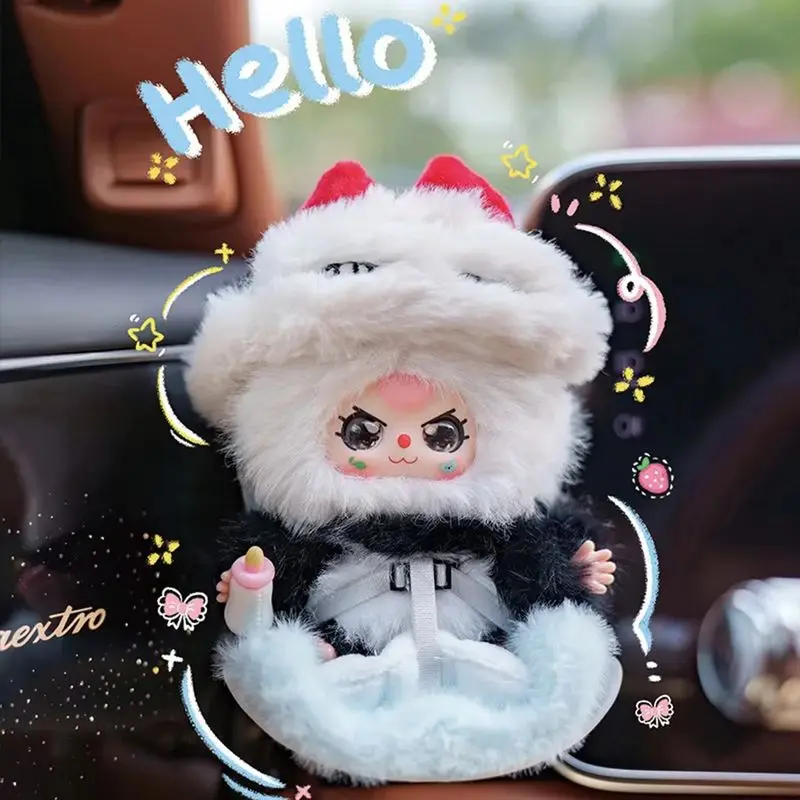 Bebê três carros série caixa cega bonito dos desenhos animados requintado boneca decoração do carro ornamento brinquedo surpresa caixa mistério presente de aniversário