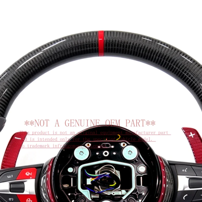 For Bmw Red Label Red Paddle Sport Carbon Fiber Steering Wheel X2 F39 2018 2023 ZC M3 YD T17 F Horn Cover Horn Shell