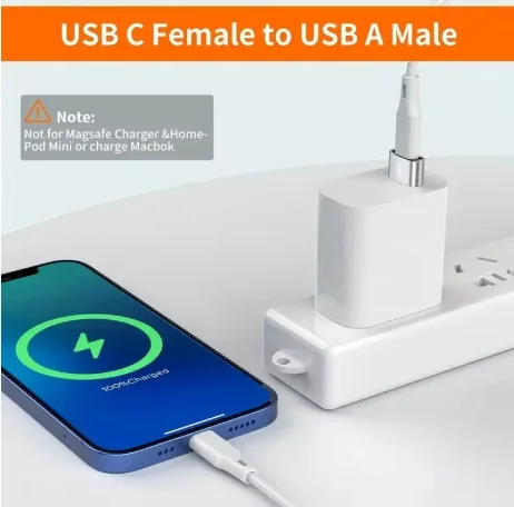 5 قطع من محولات OTG USB إلى USB C، بناء معدني متين، توافق عالمي بما في ذلك iPhone iPad Samsung S23 IWatch AirPods
