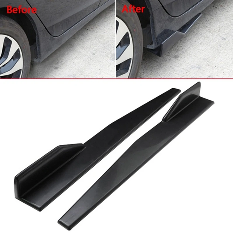 Car Universal Wing Spoiler Wind Knife Small Side Skirts Heighten Thickened Reinforced Blade Side Skirt Flan