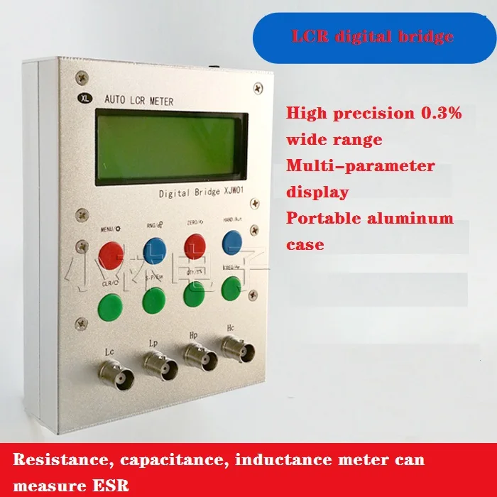 

XJW01 Digital Electric Bridge LCR Electric Bridge Tester Resistance, Inductance and Capacitance ESR Test Finished Product