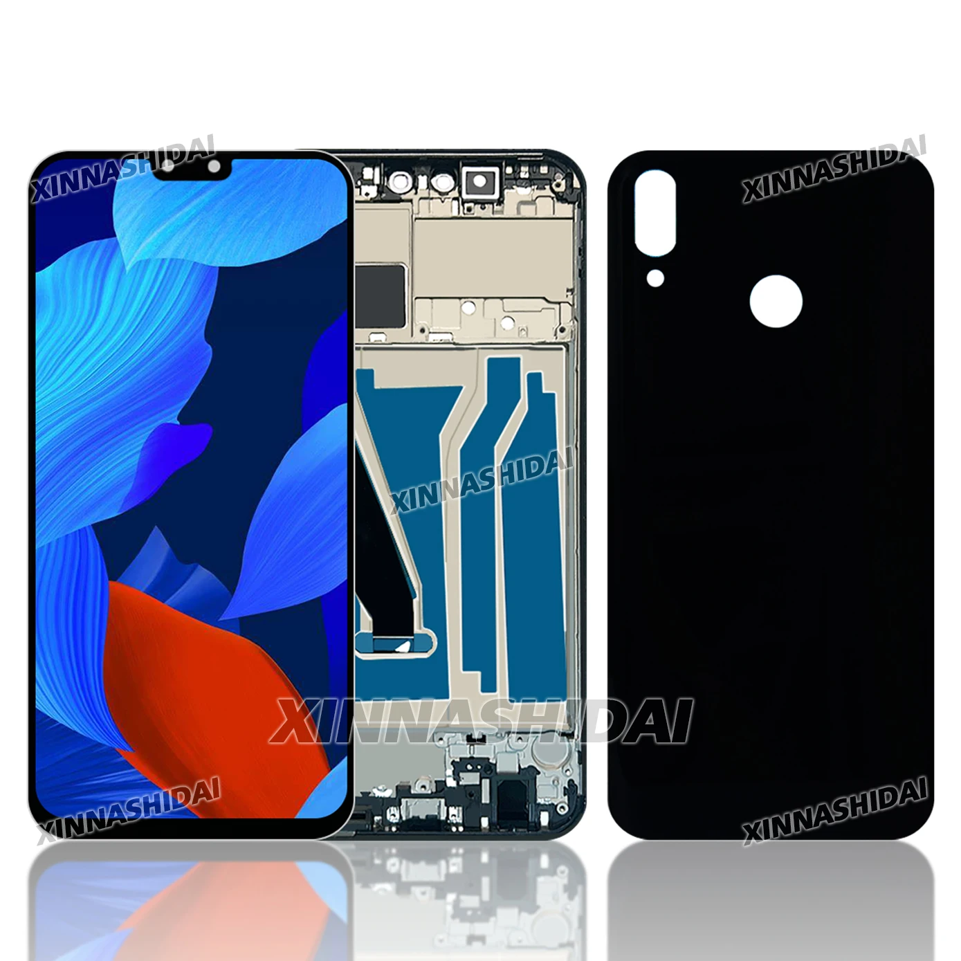 Super quality LCD Display Touch Screen For Huawei Y9 2019 LCD Display Touch Screen Frame With Battey Cover Housing