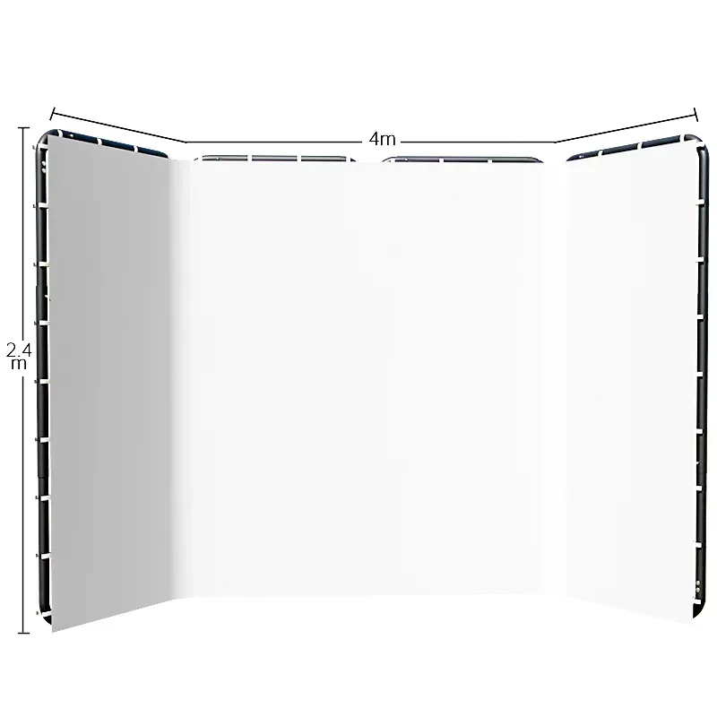 SH 240x400cm Achtergrondstandaard Frame Met 2.35x3.6M Fotografie 4 Kleuren Scherm Achtergronden Fotografie Achtergrond