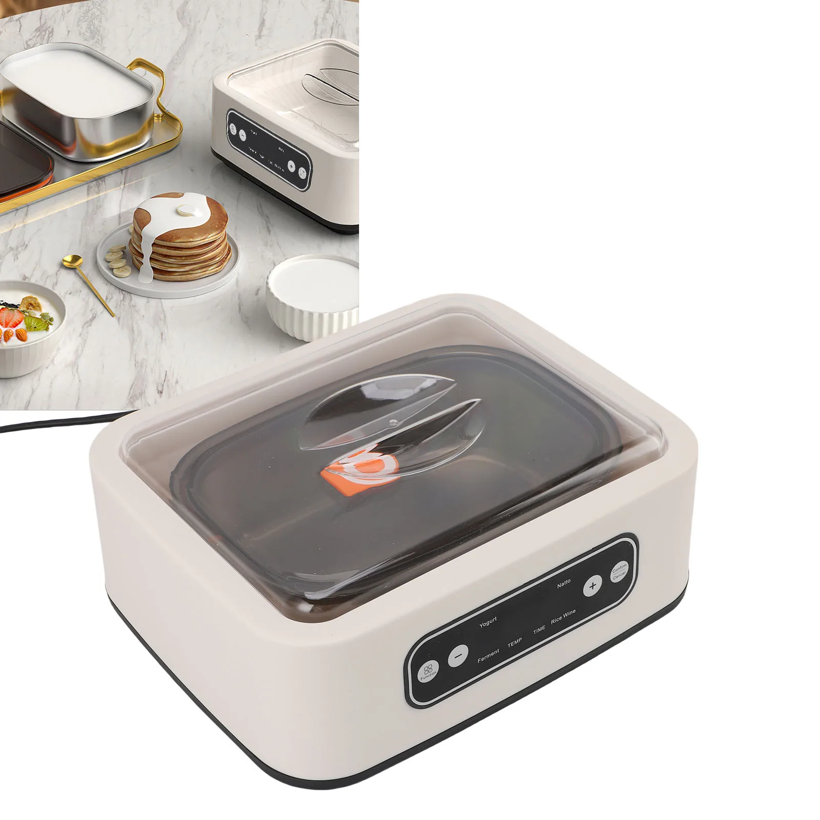 스마트 요구르트 제조기 대용량 사각 자동 발효기 효소 기계 (쌀 와인, 낫토, 항온 유지용)