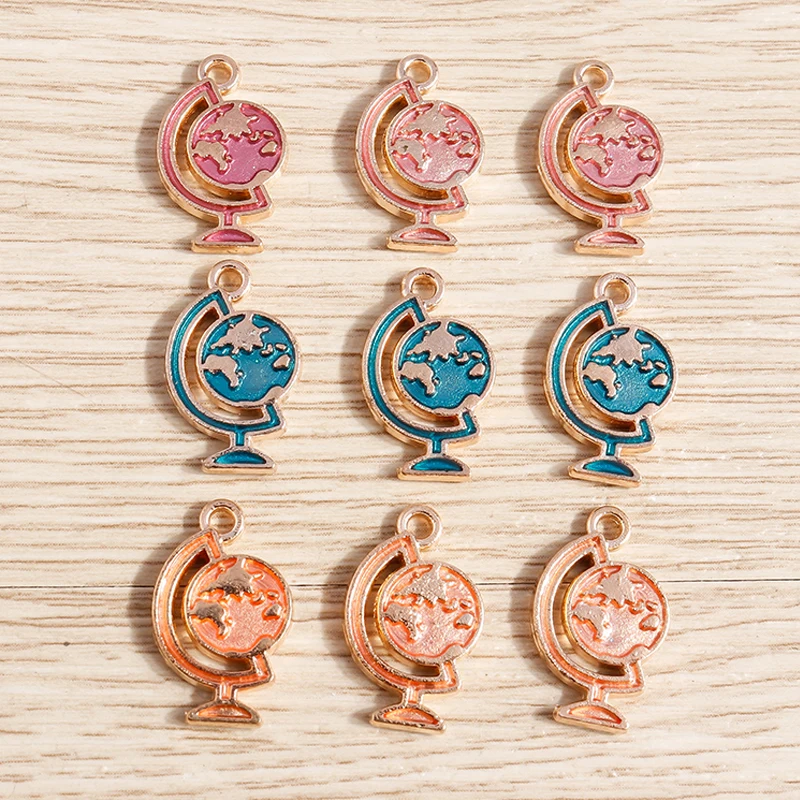 Tusember 10 Stück Emaille Galaxy Planet Mond Stern Charms Anhänger für Halsketten Ohrringe Armbänder DIY Schlüsselanhänger Schmuckzubehör – Detail 6